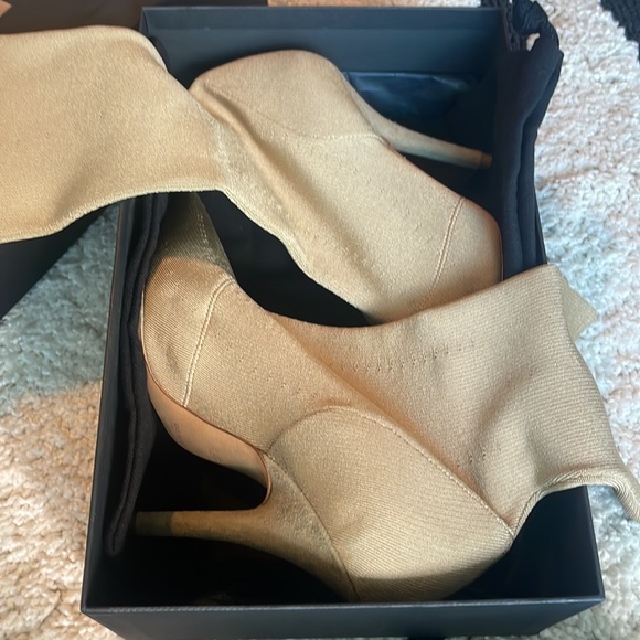 Yeezy Season 6 Beige Pointed Toe Heeled Boots - Picture 5 of 14